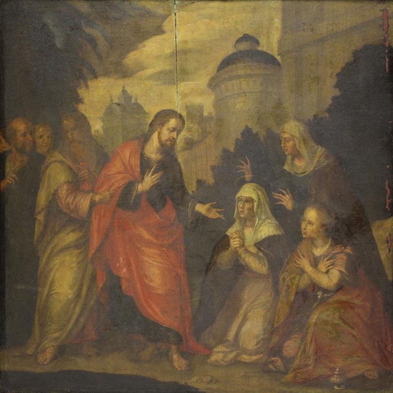18th/19th C. Oil on Panel Christ and His Disciples (1 of 6)