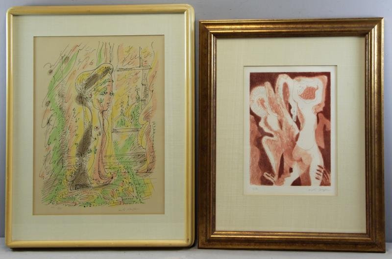 MASSON, Andre. Two Color Prints. (1 of 5)