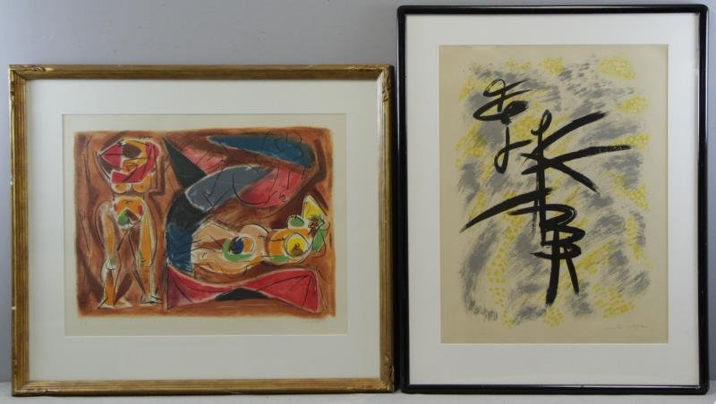 MASSON, Andre. Two Color Lithographs. (1 of 6)
