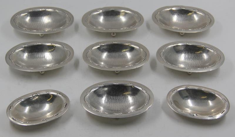 STERLING. Early Georg Jensen Sterling Salts. (1 of 7)