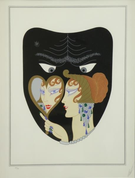 ERTE. Serigraph. "Envy" (Seven Deadly Sins Suite) (1 of 5)