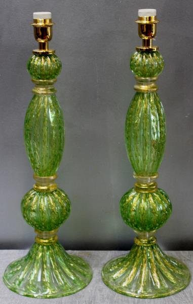 Midcentury Pair of Seguso Murano Table Lamps. (1 of 4)