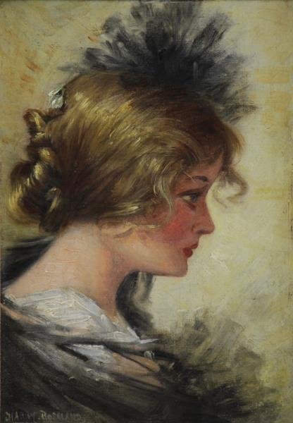 ROSELAND, Harry. Oil on Board. Portrait of a (1 of 4)