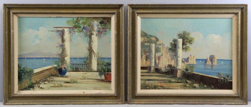 CANINO, Vincenzo. Pair of Italian Coastal Scene (1 of 7)