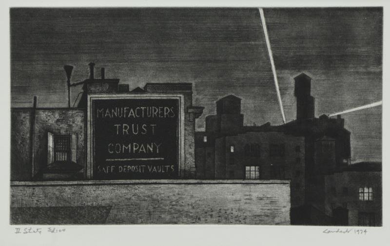 LANDECK, Armin. Drypoint Etching "Manufacturer's (1 of 6)