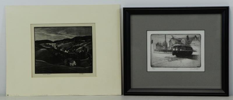 Lot of Two American Prints. (1 of 8)