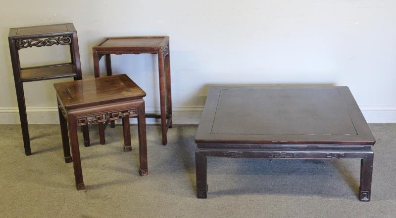 Chinese Hardwood Low Table together with 3 (1 of 9)