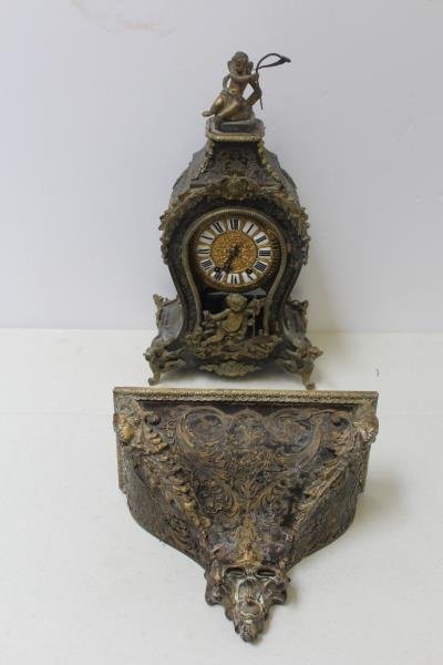 Bronze Mounted Boulle Clock With Wall Bracket (1 of 10)