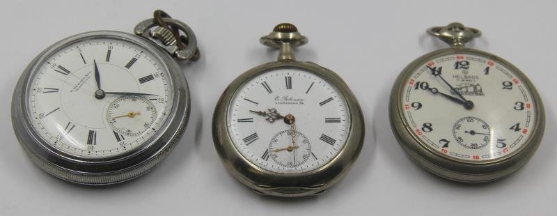 JEWELRY. Pocket Watch Grouping. (1 of 9)