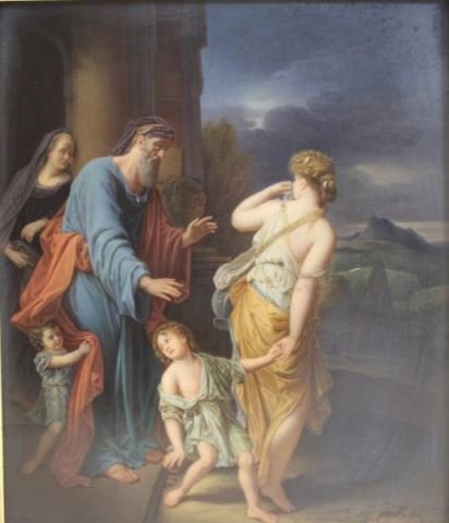 K.P.M. Signed And Framed Porcelain Plaque. (1 of 8)