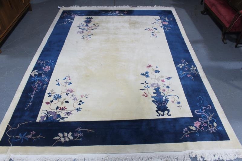 Vintage Finely Woven Chinese Carpet (1 of 5)
