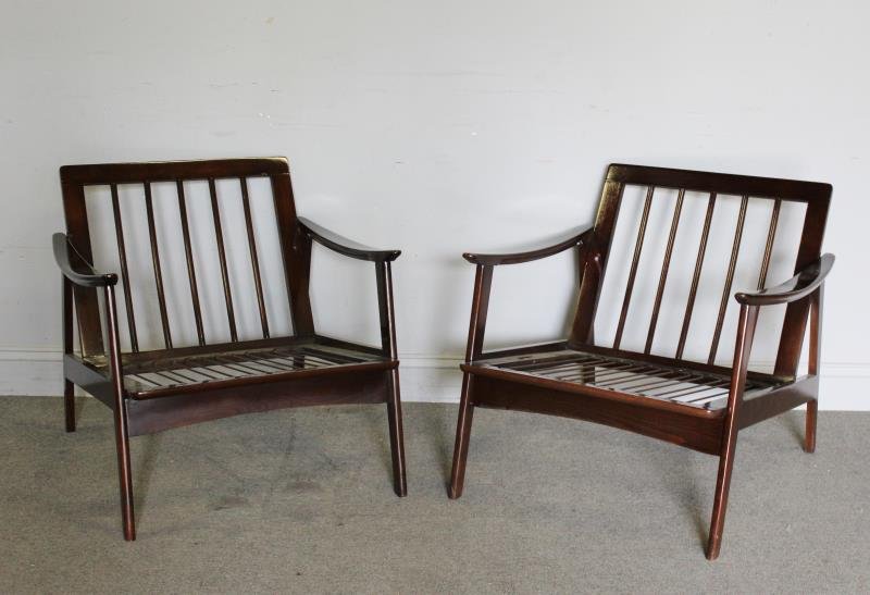 Midcentury Set of 2 Lounge Chairs. (1 of 4)