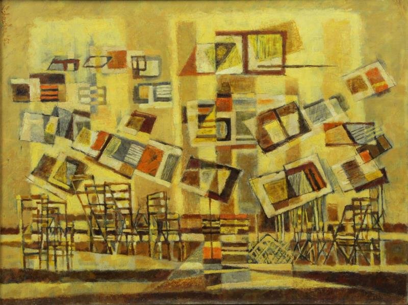 SCHREIBER, Georges. Oil on Canvas. "Symphonic" (1 of 6)