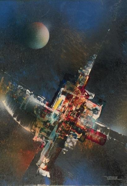 NIERMAN, Leonardo. Oil on Board "Space Dynamics". (1 of 6)