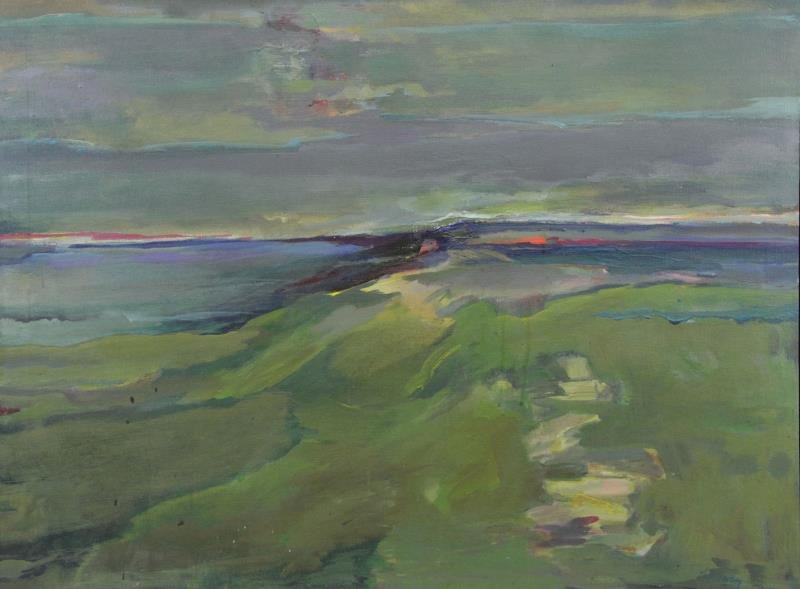 WIESEN, Trude. Oil on Canvas "Inlet". (1 of 7)