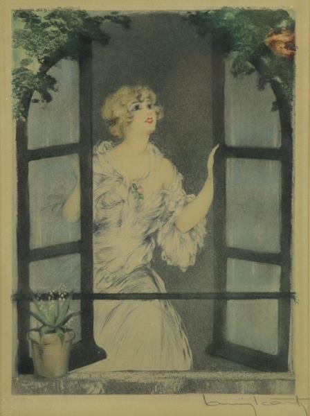 ICART, Louis. Etching "Spring" From the "Four (1 of 5)