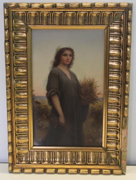 KPM Signed Porcelain Plaque of 'Ruth'. (1 of 7)