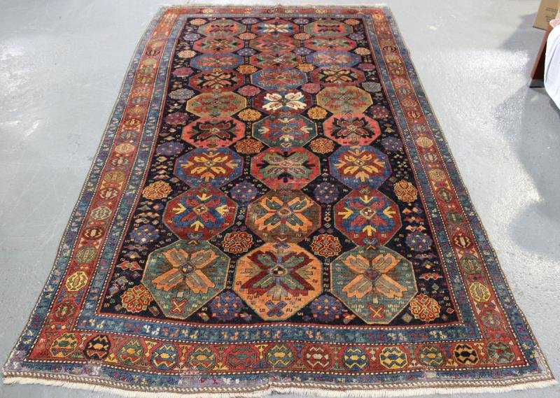 Antique Finely Woven "Chalji" Kazak Style Carpet. (1 of 10)
