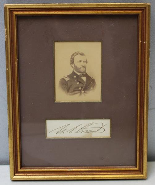 (Autographs) U.S. Grant Signature & Photo (?) (1 of 5)