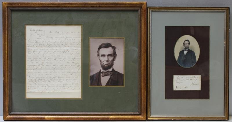 (Autographs) Abraham Lincoln 2 Items (1 of 6)