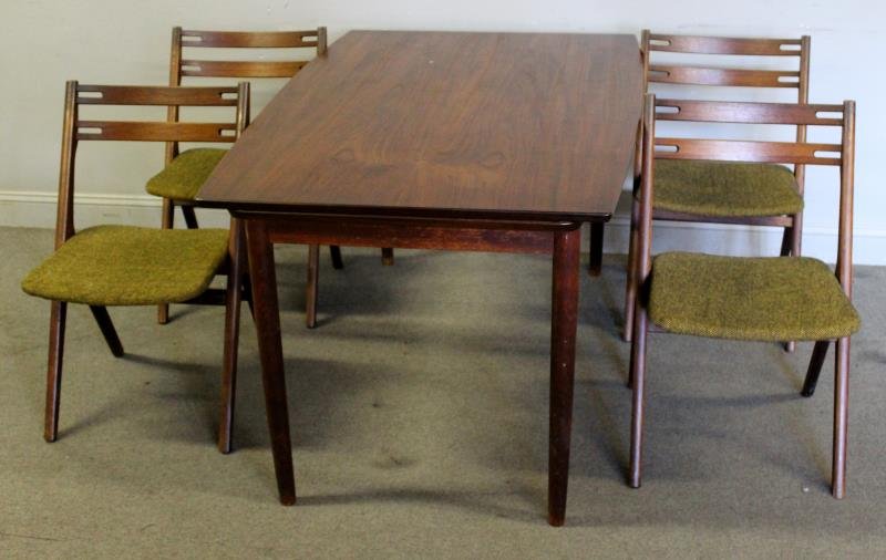 Midcentury Danish Dining Set Including 6 Chairs. (1 of 6)
