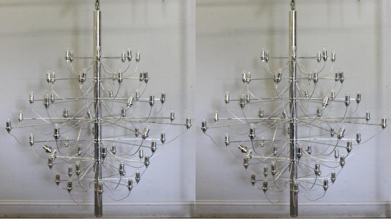 Contemporary Pair of Italian Vesoi Chandeliers. (1 of 4)