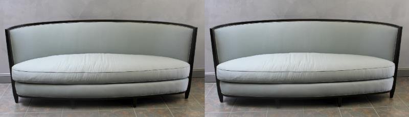 Pair of Andree Putman Crescent Moon Sofas. (1 of 6)