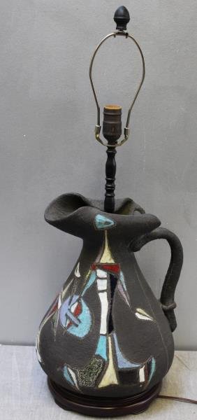 Midcentury Marcello Fantoni Cubist Pitcher Lamp. (1 of 5)