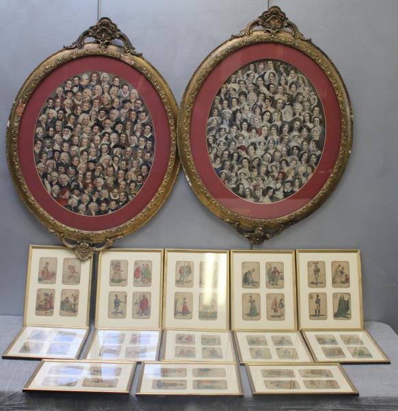 Lot Of Framed Antique prints & Tarot Cards (1 of 9)