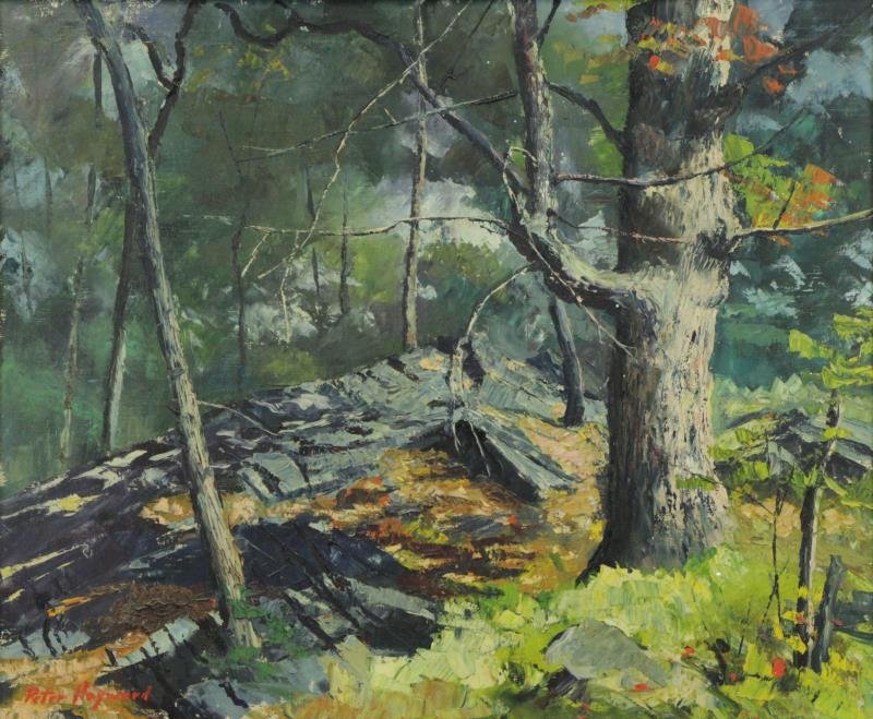 HAYWARD, Peter. Oil on Canvas "Rock Ridge". (1 of 6)