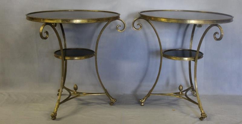 Pair Of Quality Gilt Metal And Marble Guerdons (1 of 6)
