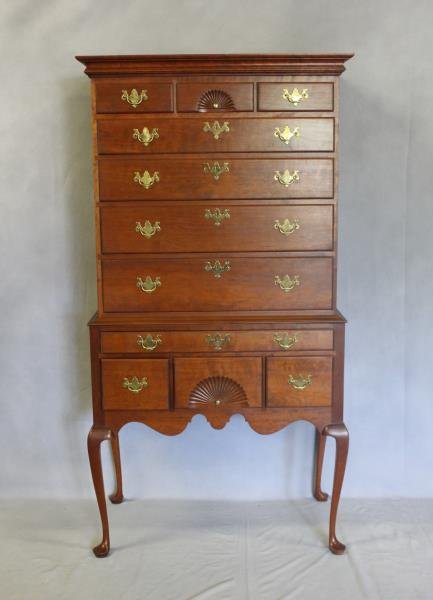 Eldred Wheeler Mahogany Flat Top High Boy. (1 of 6)