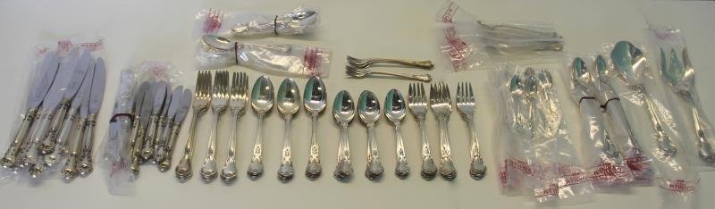 STERLING. Gorham Chantilly Flatware Service for 12 (1 of 4)