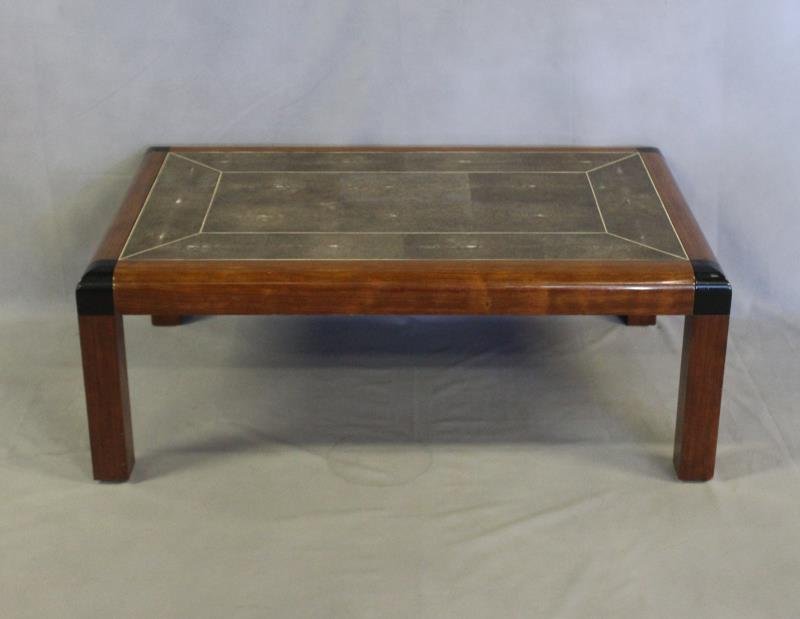Karl Springer Signed & Dated Shagreen Top Table (1 of 5)