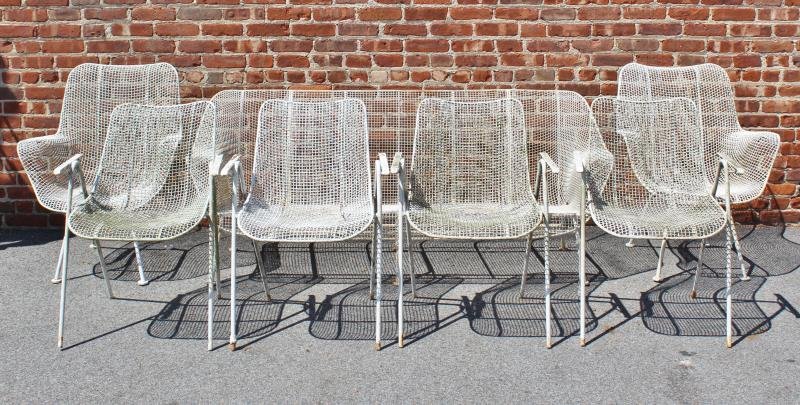 Midcentury 8 Pc. Woodard Sculptura Outdoor Set. (1 of 5)