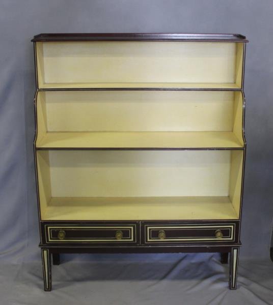 Painted Regency Style Open Front Bookcase. (1 of 4)