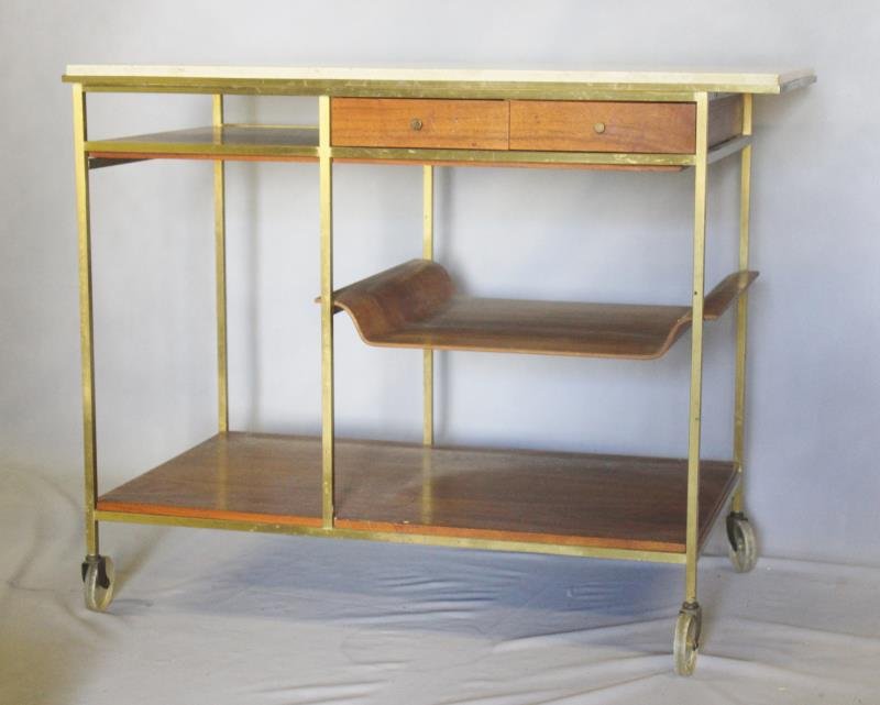 Midcentury Paul McCobb for Calvin; Irwin Tea Cart. (1 of 7)