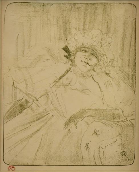 TOULOUSE LAUTREC, Henri de. Lithograph "Yvette (1 of 4)