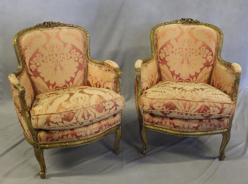 Pair of French Style Arm Chairs. (1 of 9)