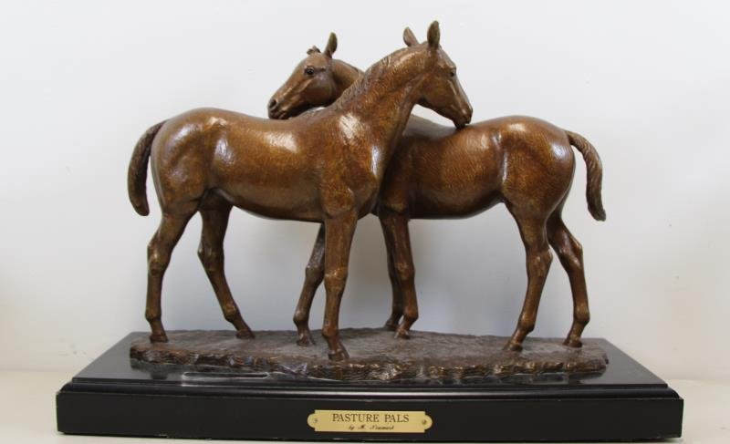 NEWMARK, Marilyn. Bronze Sculpture "Pasture Pals" (1 of 7)