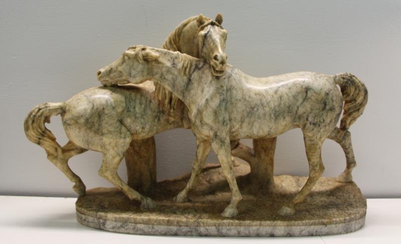 UNSIGNED, Finest Quality Marble Sculpture of 2 (1 of 8)