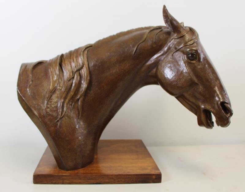 NEWMARK, Marilyn. Bronze Sculpture "Bad Hair Day". (1 of 7)