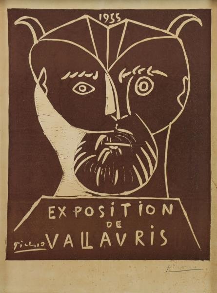 PICASSO, Pablo. "Exposition de Vallauris" Linocut (1 of 4)