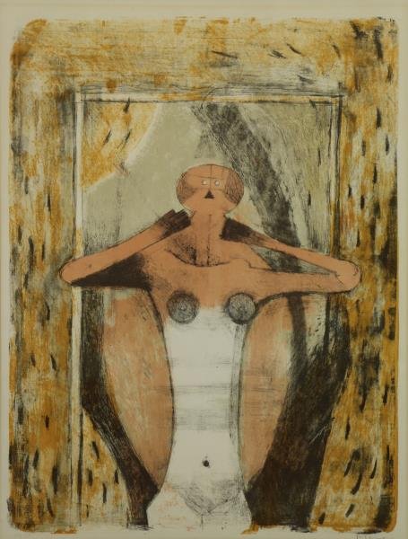 TAMAYO, Rufino. Color Lithograph "Torse de Femme". (1 of 6)