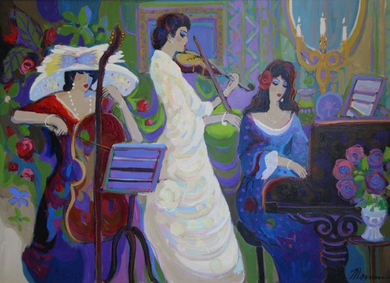 MAIMON, Isaac. Oil on Canvas. Musicians in (1 of 5)