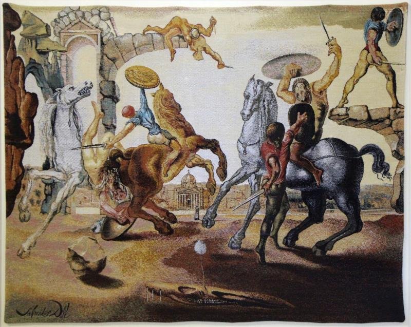 DALI, Salvador. Tapestry "Battle Around a (1 of 6)