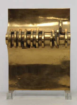 KAISH, Luise. Polished Bronze & Lucite Abstract (1 of 6)