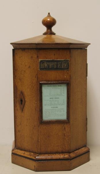 Antique English Mail Box Form Oak Letter Organizer (1 of 5)