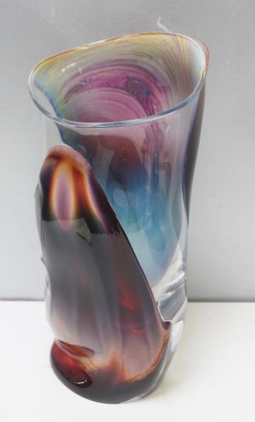 Large Dino Rosin Murano Glass Vase. (1 of 6)