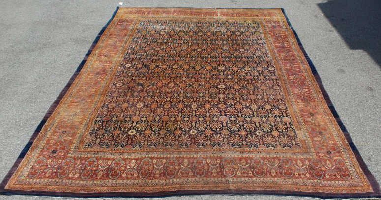 Antique Finely Woven Handmade Roomsize Carpet (1 of 8)